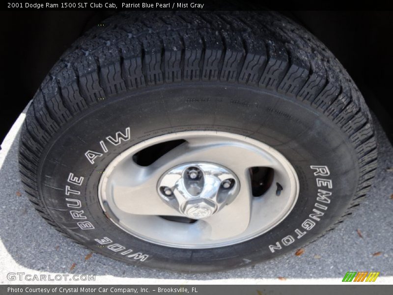 Patriot Blue Pearl / Mist Gray 2001 Dodge Ram 1500 SLT Club Cab