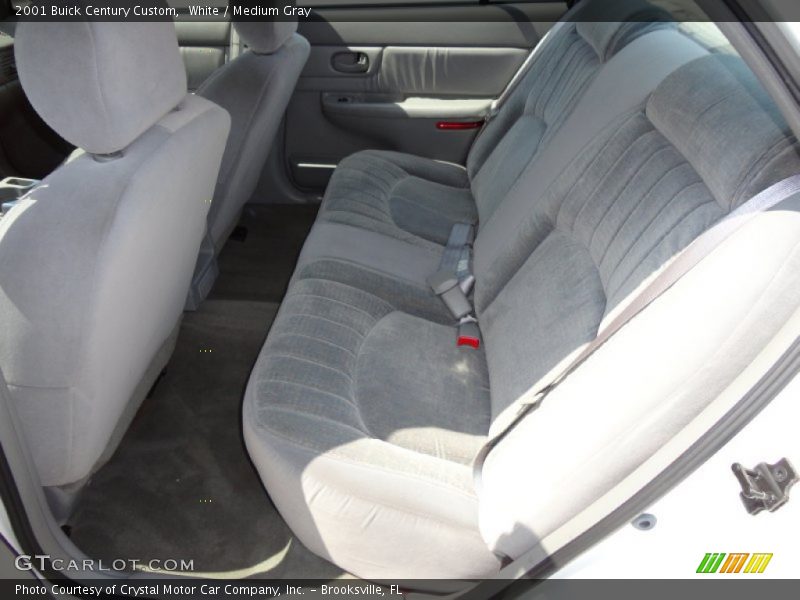 White / Medium Gray 2001 Buick Century Custom