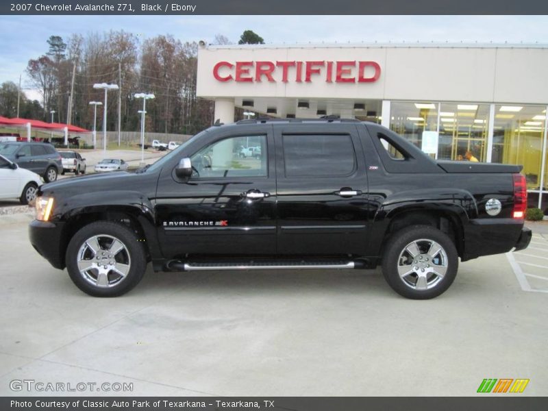 Black / Ebony 2007 Chevrolet Avalanche Z71