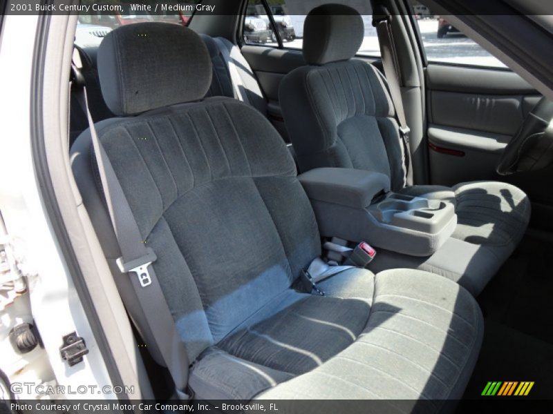 White / Medium Gray 2001 Buick Century Custom