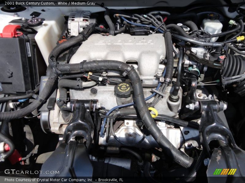 White / Medium Gray 2001 Buick Century Custom