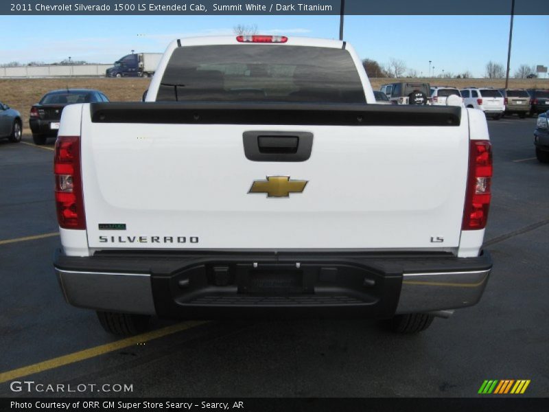 Summit White / Dark Titanium 2011 Chevrolet Silverado 1500 LS Extended Cab