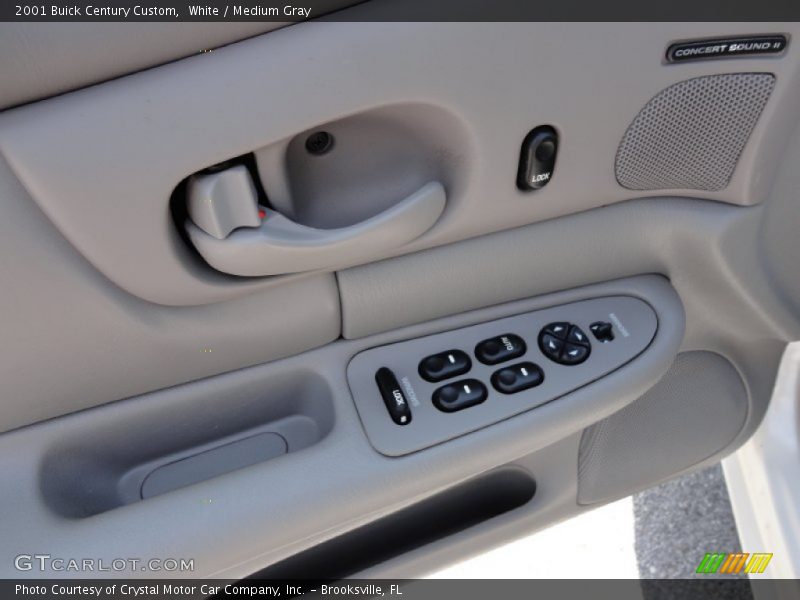 White / Medium Gray 2001 Buick Century Custom