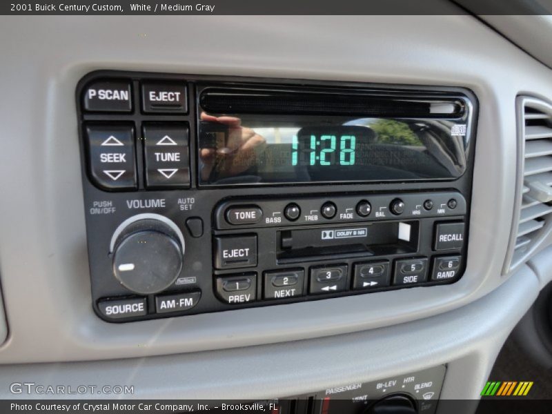 White / Medium Gray 2001 Buick Century Custom
