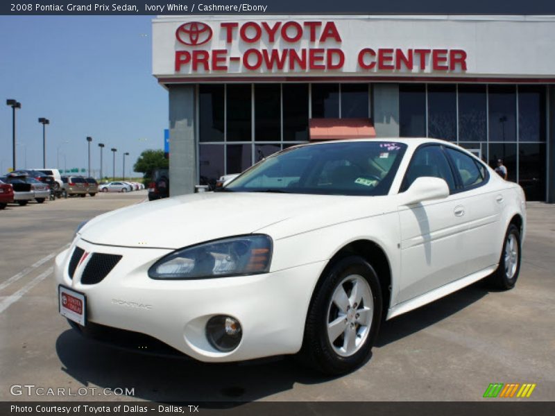 Ivory White / Cashmere/Ebony 2008 Pontiac Grand Prix Sedan