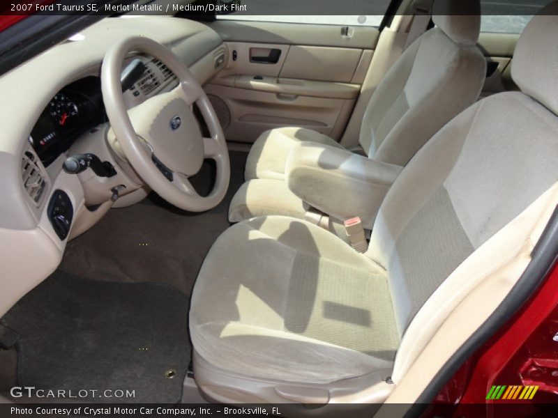Merlot Metallic / Medium/Dark Flint 2007 Ford Taurus SE