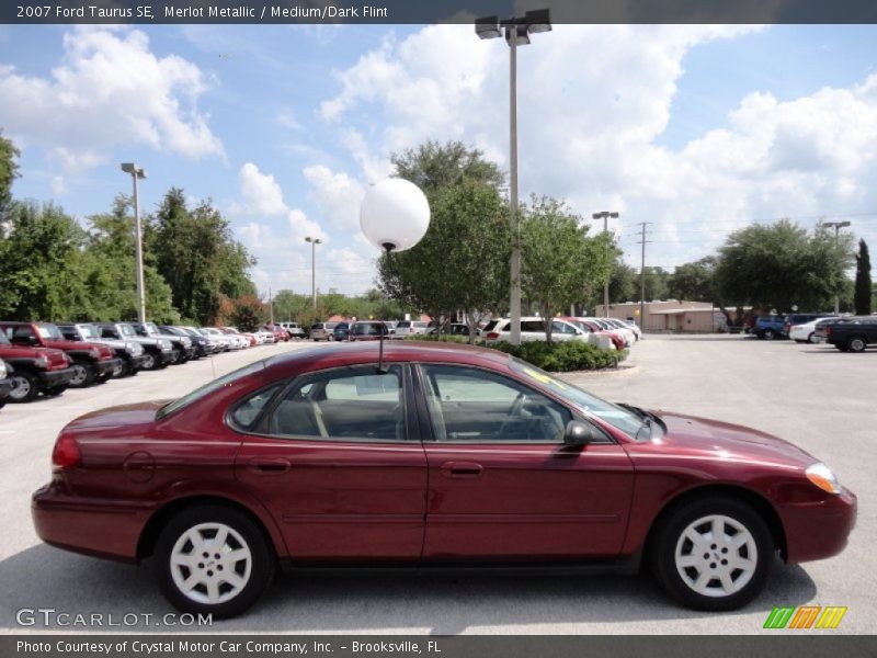 Merlot Metallic / Medium/Dark Flint 2007 Ford Taurus SE