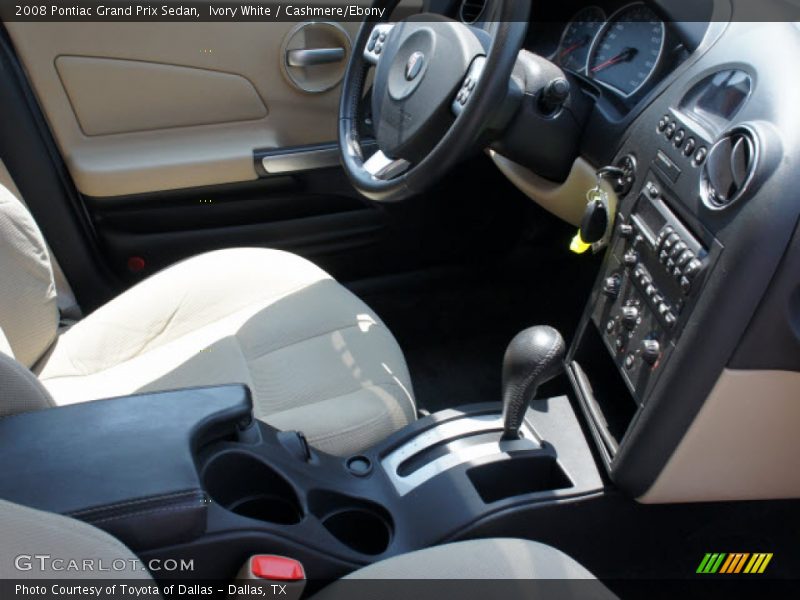 Ivory White / Cashmere/Ebony 2008 Pontiac Grand Prix Sedan