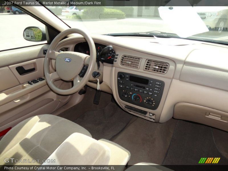 Merlot Metallic / Medium/Dark Flint 2007 Ford Taurus SE