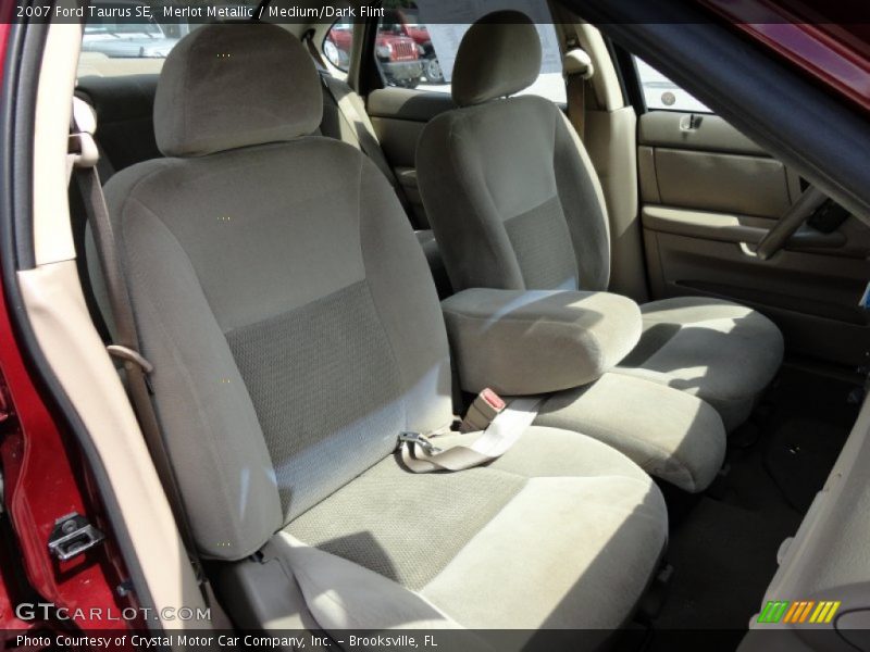Merlot Metallic / Medium/Dark Flint 2007 Ford Taurus SE