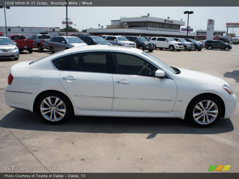 Moonlight White / Wheat 2008 Infiniti M 35 Sedan