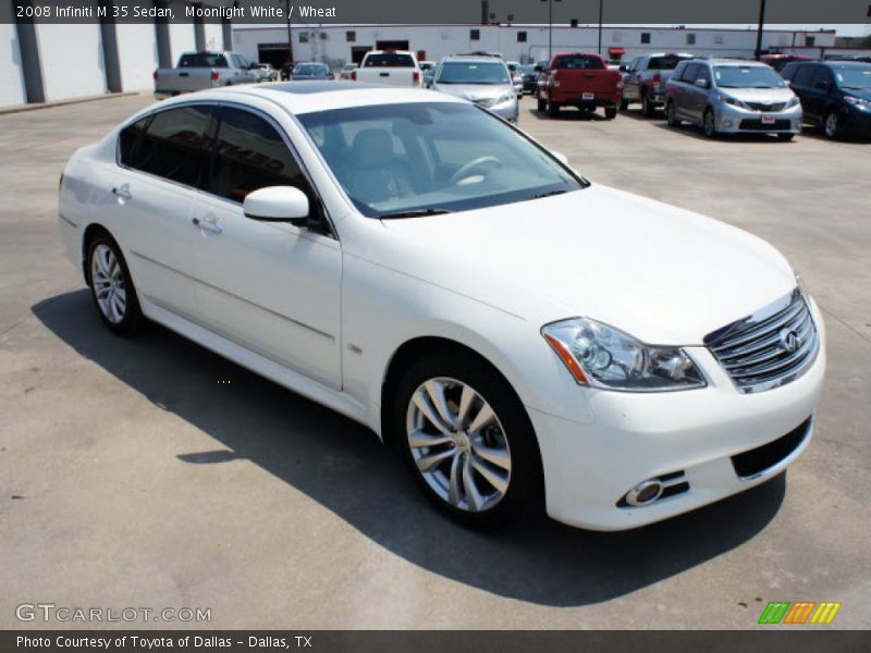 Moonlight White / Wheat 2008 Infiniti M 35 Sedan
