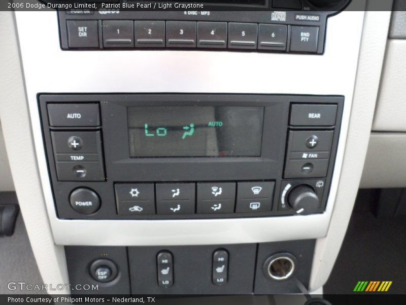 Controls of 2006 Durango Limited