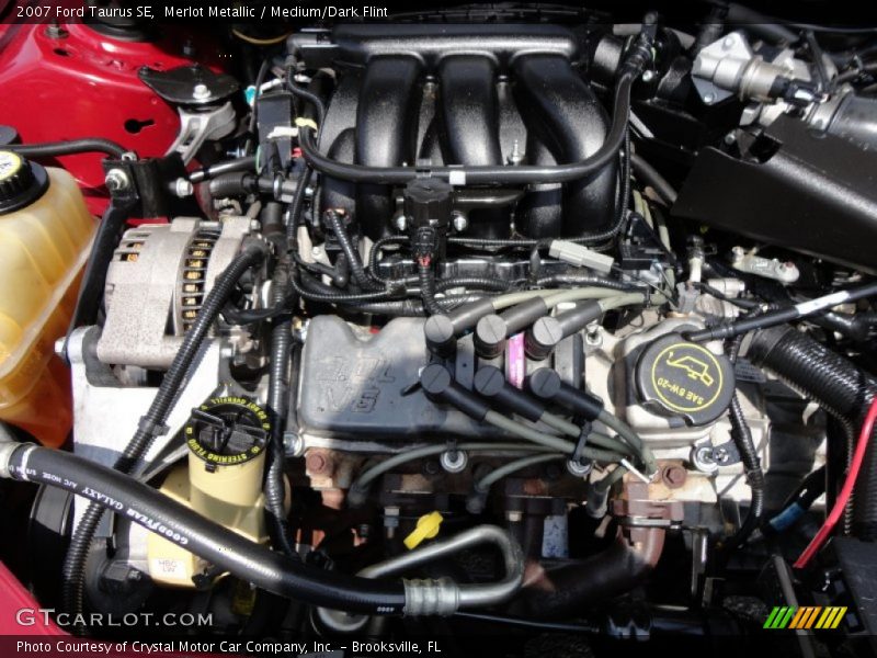 Merlot Metallic / Medium/Dark Flint 2007 Ford Taurus SE