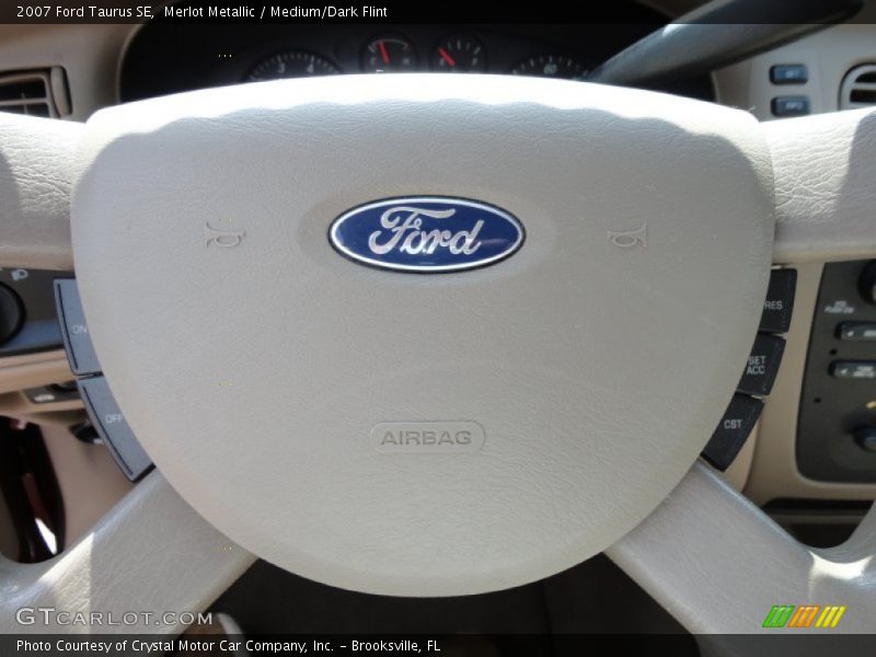 Merlot Metallic / Medium/Dark Flint 2007 Ford Taurus SE