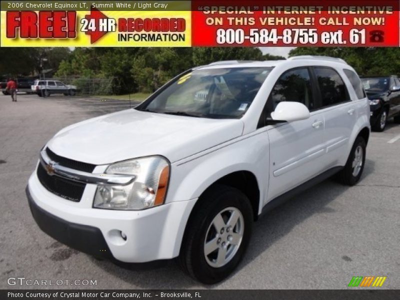 Summit White / Light Gray 2006 Chevrolet Equinox LT