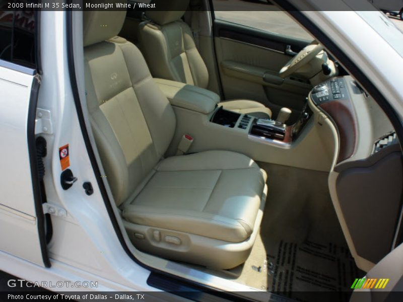 Moonlight White / Wheat 2008 Infiniti M 35 Sedan