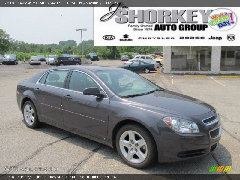Taupe Gray Metallic / Titanium 2010 Chevrolet Malibu LS Sedan