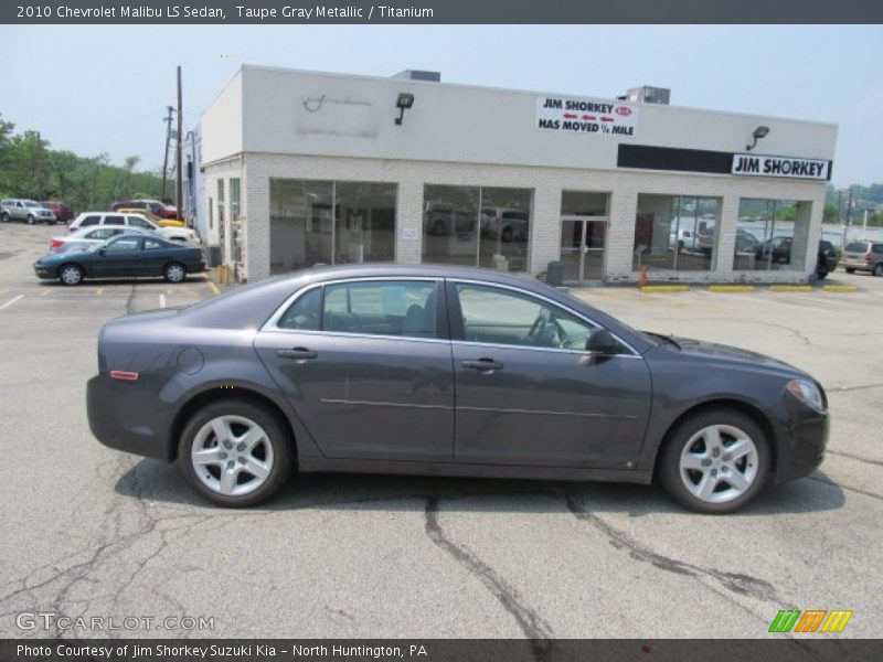 Taupe Gray Metallic / Titanium 2010 Chevrolet Malibu LS Sedan