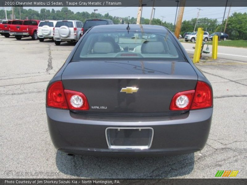 Taupe Gray Metallic / Titanium 2010 Chevrolet Malibu LS Sedan