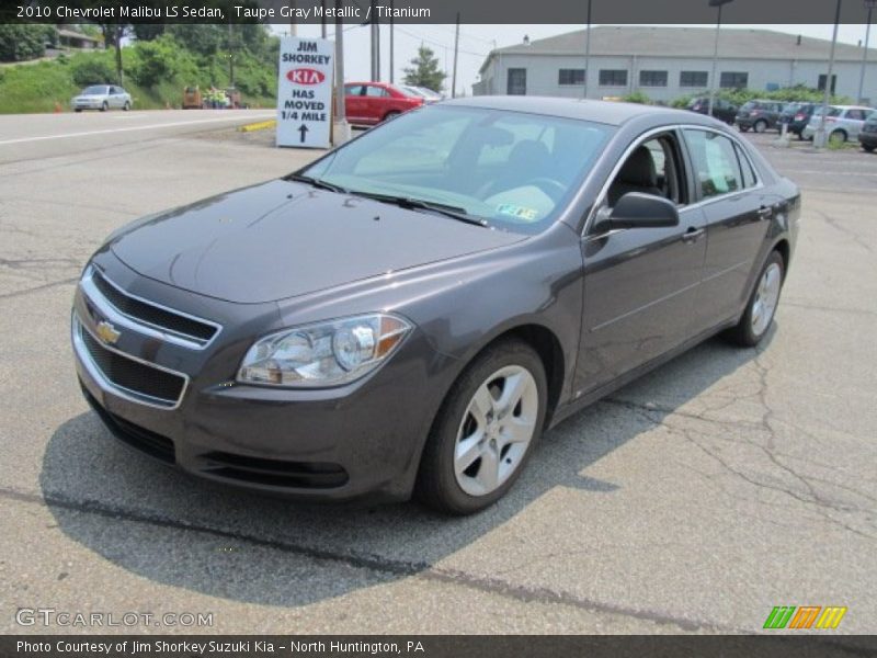 Taupe Gray Metallic / Titanium 2010 Chevrolet Malibu LS Sedan