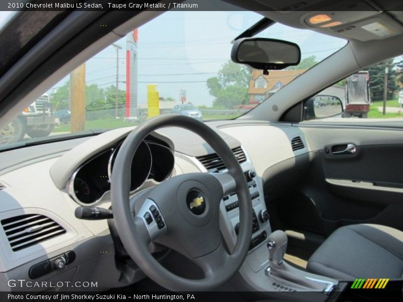 Taupe Gray Metallic / Titanium 2010 Chevrolet Malibu LS Sedan