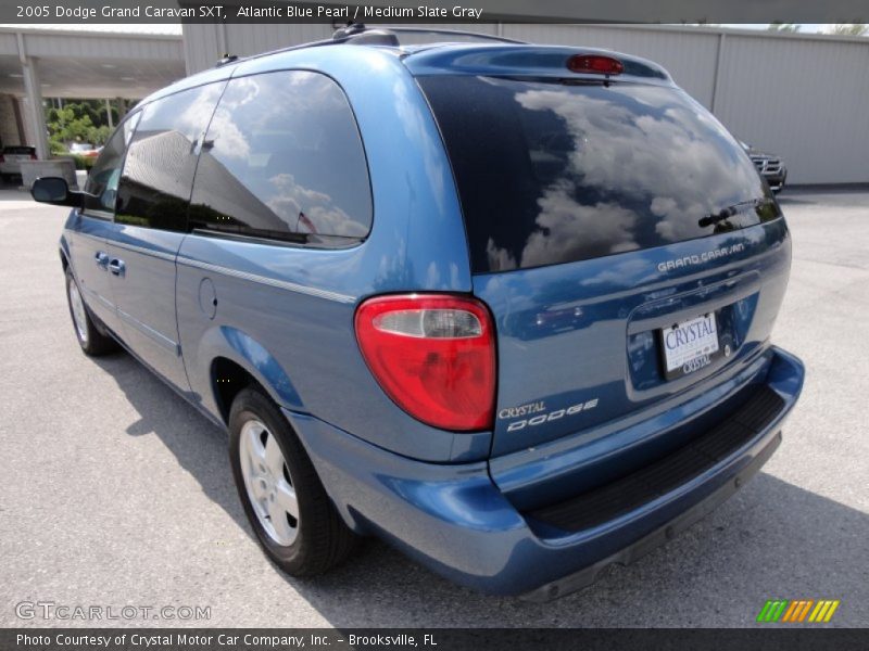 Atlantic Blue Pearl / Medium Slate Gray 2005 Dodge Grand Caravan SXT