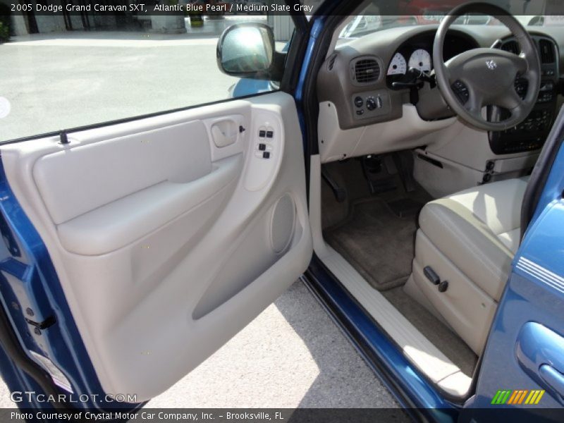 Atlantic Blue Pearl / Medium Slate Gray 2005 Dodge Grand Caravan SXT
