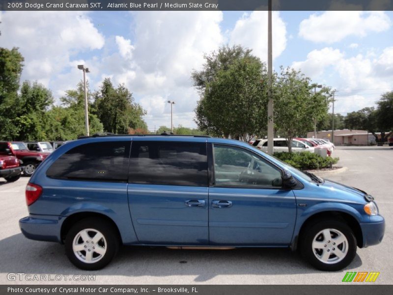 Atlantic Blue Pearl / Medium Slate Gray 2005 Dodge Grand Caravan SXT