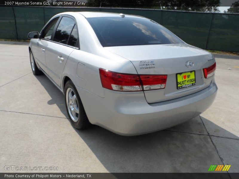 Bright Silver / Gray 2007 Hyundai Sonata GLS
