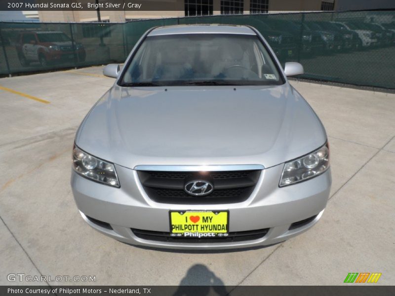 Bright Silver / Gray 2007 Hyundai Sonata GLS