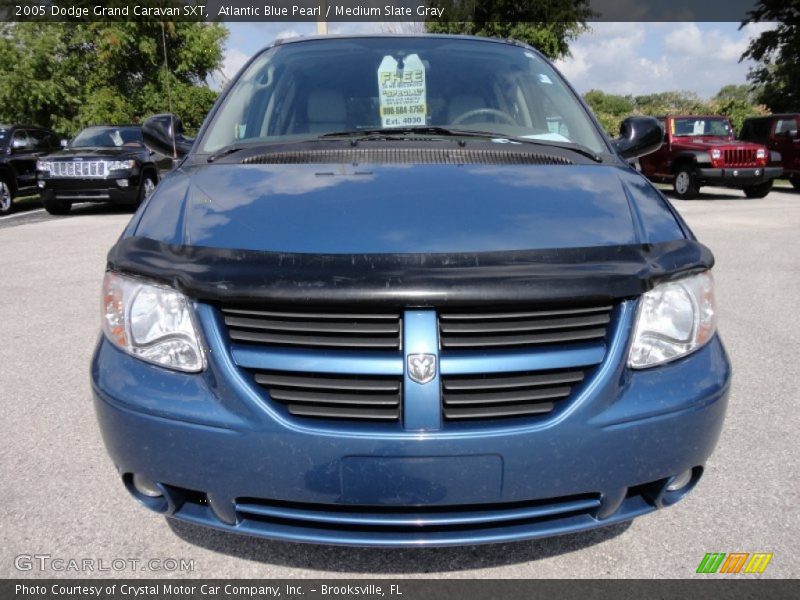 Atlantic Blue Pearl / Medium Slate Gray 2005 Dodge Grand Caravan SXT
