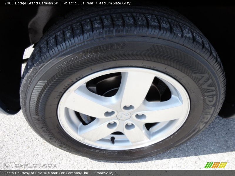 Atlantic Blue Pearl / Medium Slate Gray 2005 Dodge Grand Caravan SXT