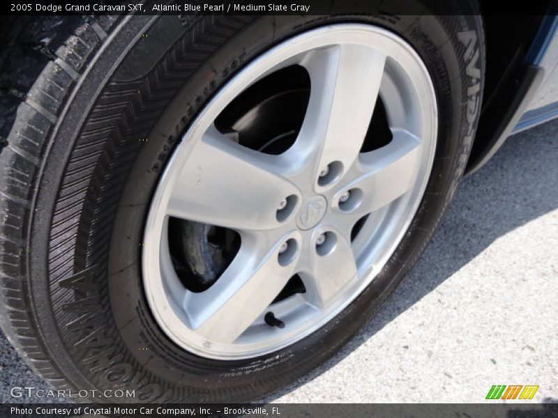 Atlantic Blue Pearl / Medium Slate Gray 2005 Dodge Grand Caravan SXT