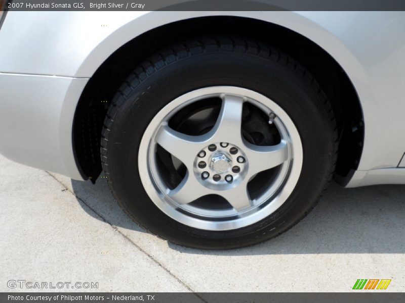 Bright Silver / Gray 2007 Hyundai Sonata GLS