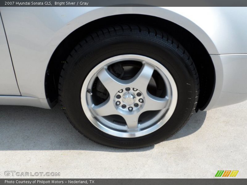Bright Silver / Gray 2007 Hyundai Sonata GLS