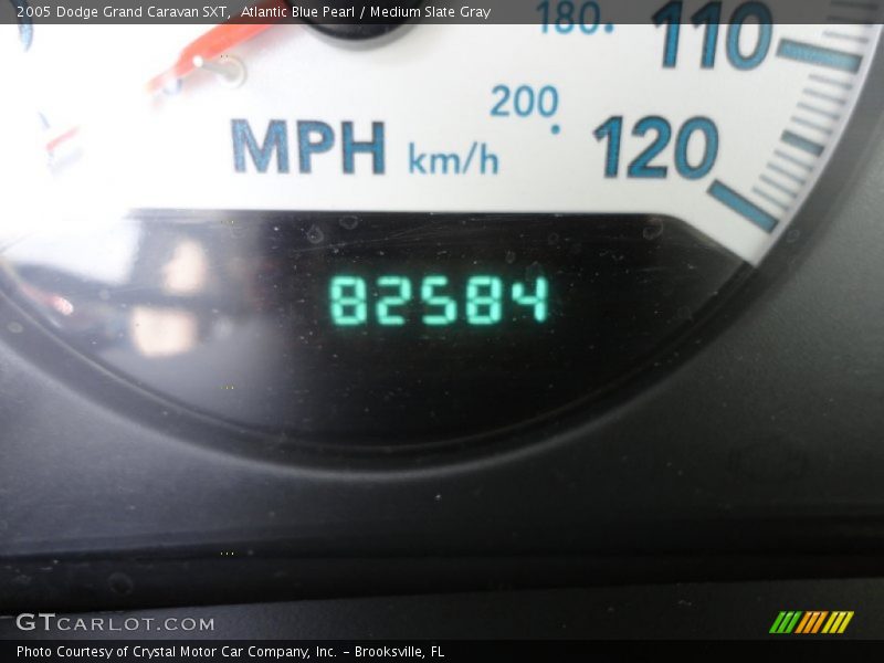 Atlantic Blue Pearl / Medium Slate Gray 2005 Dodge Grand Caravan SXT