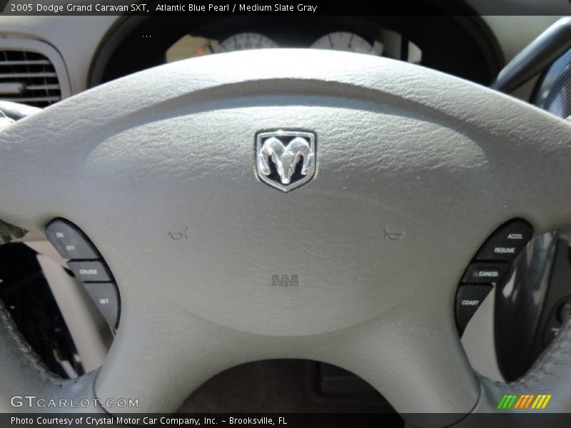 Atlantic Blue Pearl / Medium Slate Gray 2005 Dodge Grand Caravan SXT