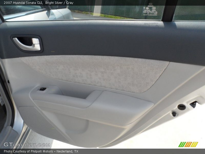 Bright Silver / Gray 2007 Hyundai Sonata GLS