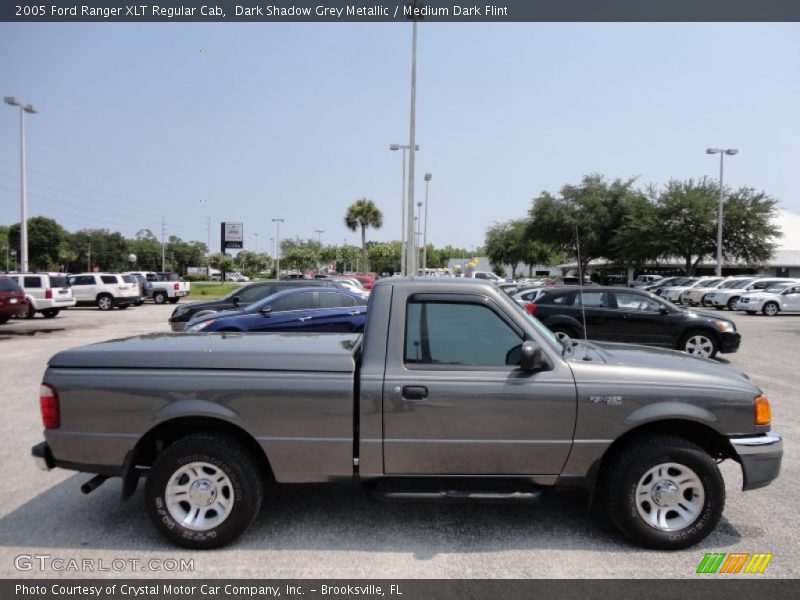 Dark Shadow Grey Metallic / Medium Dark Flint 2005 Ford Ranger XLT Regular Cab