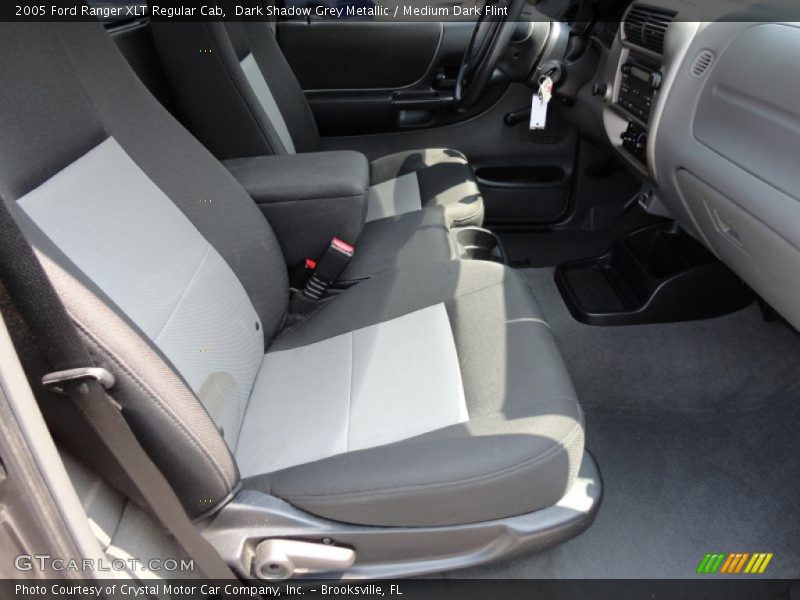 Dark Shadow Grey Metallic / Medium Dark Flint 2005 Ford Ranger XLT Regular Cab