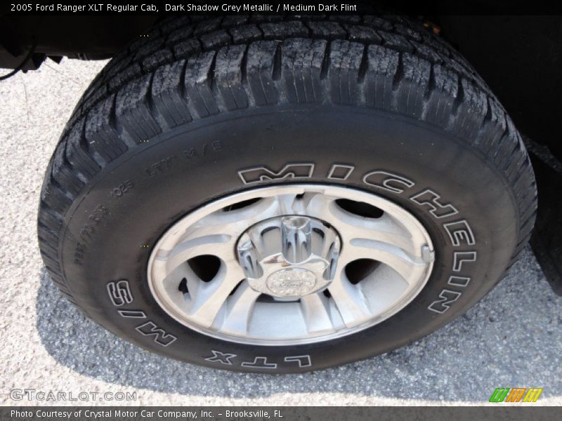 Dark Shadow Grey Metallic / Medium Dark Flint 2005 Ford Ranger XLT Regular Cab