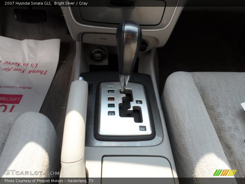 Bright Silver / Gray 2007 Hyundai Sonata GLS