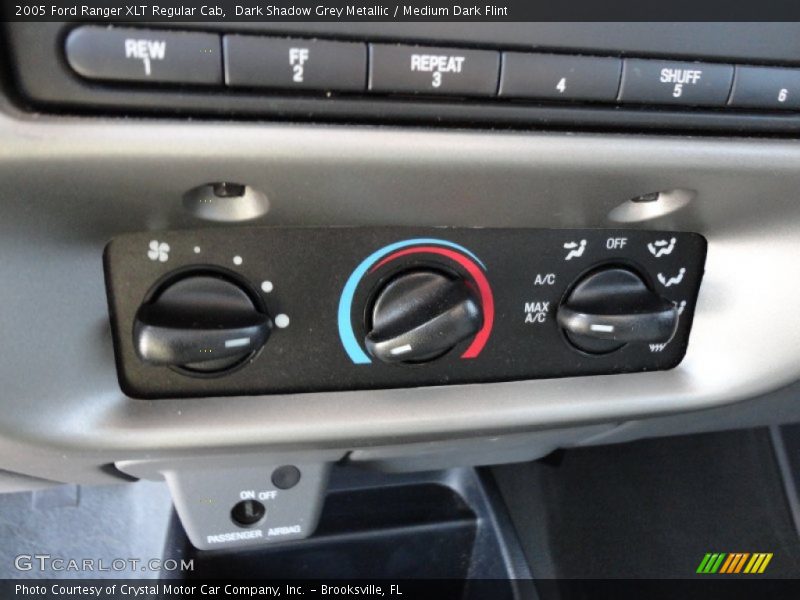 Controls of 2005 Ranger XLT Regular Cab