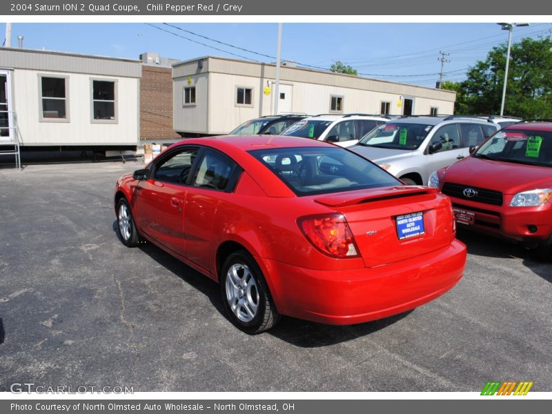 Chili Pepper Red / Grey 2004 Saturn ION 2 Quad Coupe