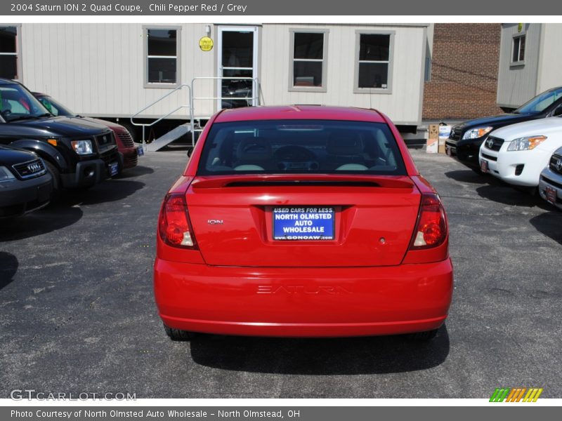 Chili Pepper Red / Grey 2004 Saturn ION 2 Quad Coupe