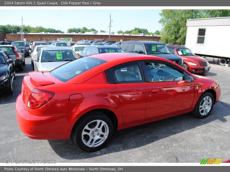 Chili Pepper Red / Grey 2004 Saturn ION 2 Quad Coupe