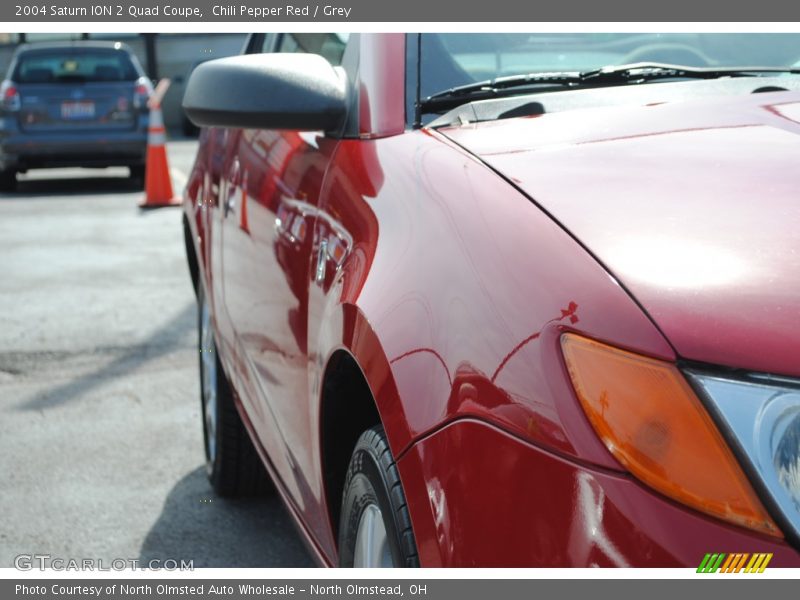 Chili Pepper Red / Grey 2004 Saturn ION 2 Quad Coupe