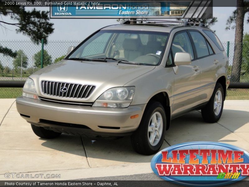 Burnished Gold Metallic / Ivory 2000 Lexus RX 300