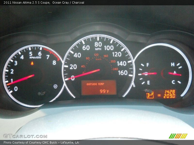 Ocean Gray / Charcoal 2011 Nissan Altima 2.5 S Coupe